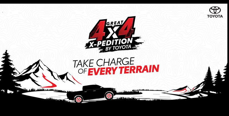  Toyota Kirloskar Motor Announces its first-ever ‘Great 4x4 X-Pedition’ initiative in India'
               